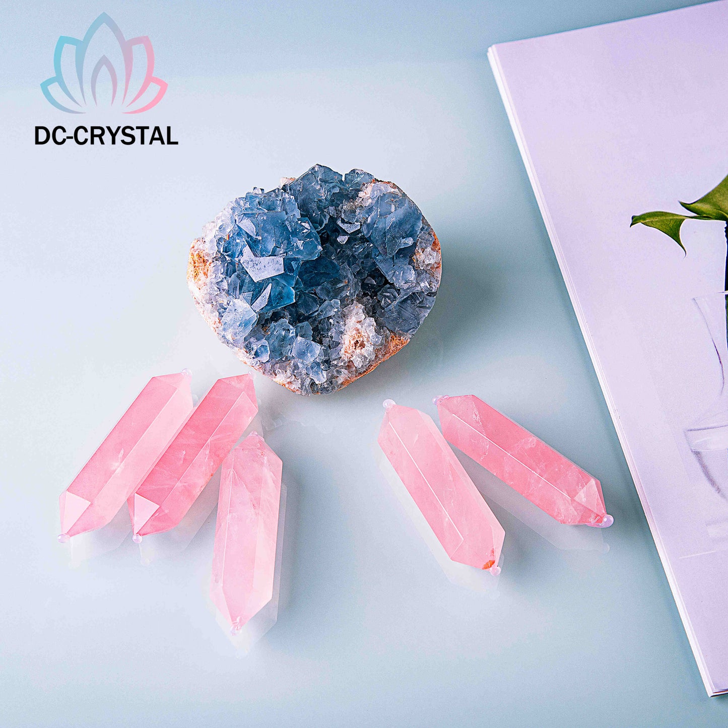 ROSE QUARTZ DOUBLE POINT