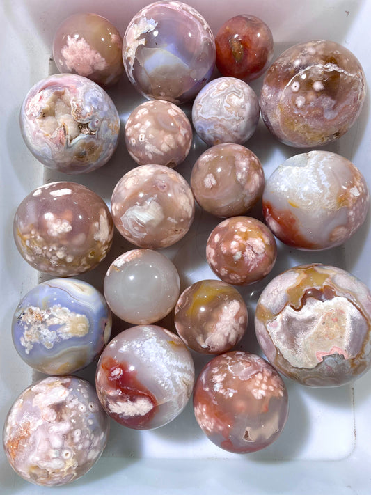 Flower Agate Sphere A