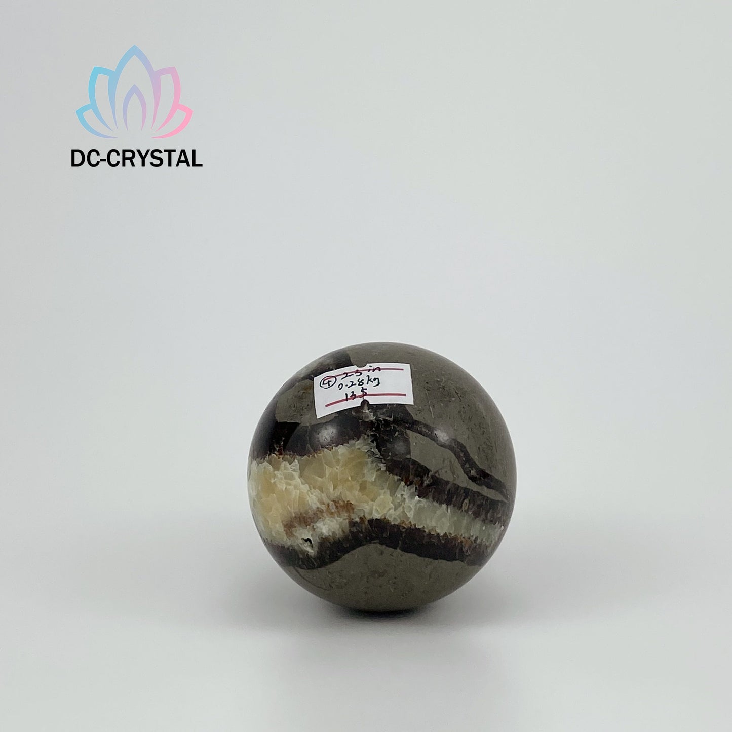 septarian calcite sphere