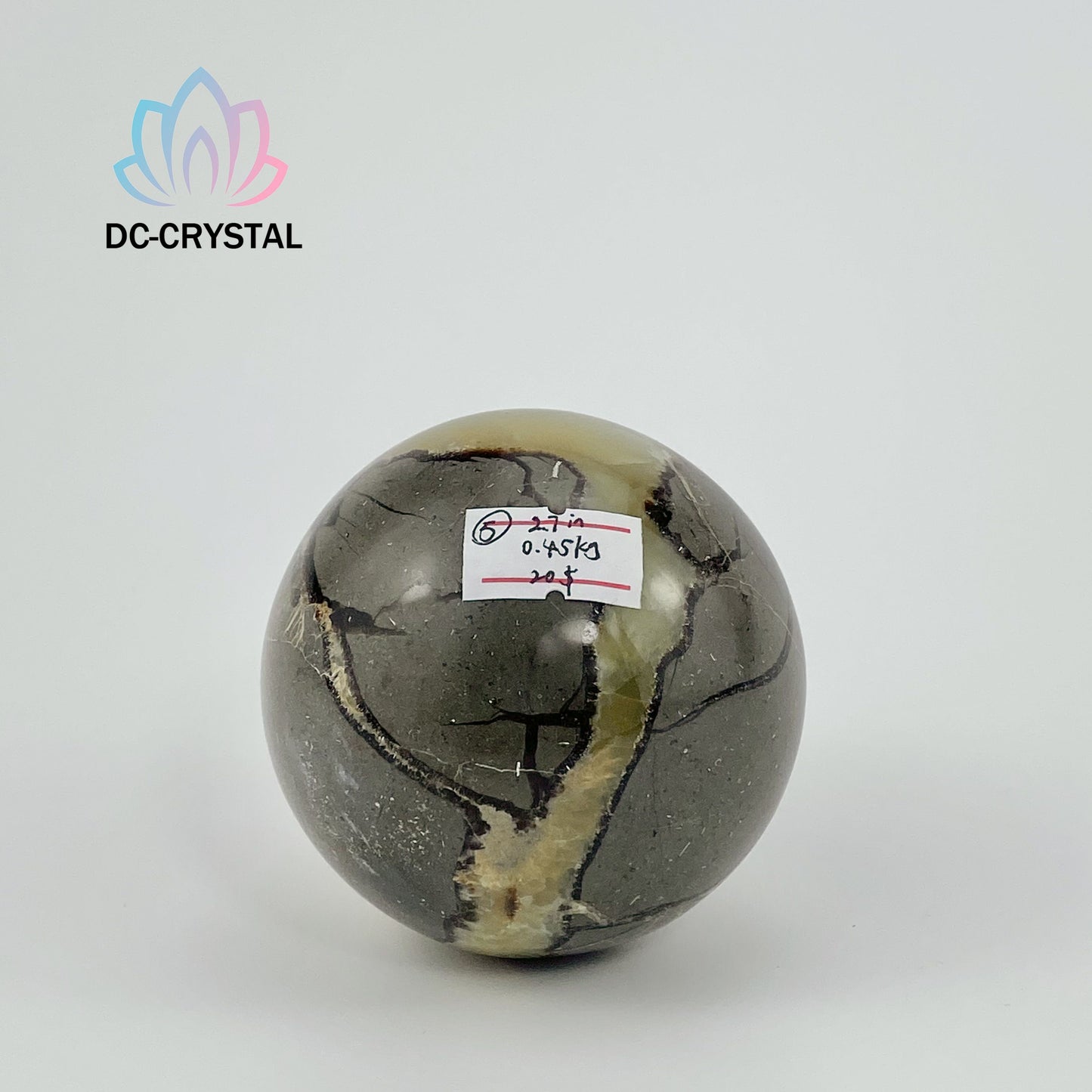 septarian calcite sphere