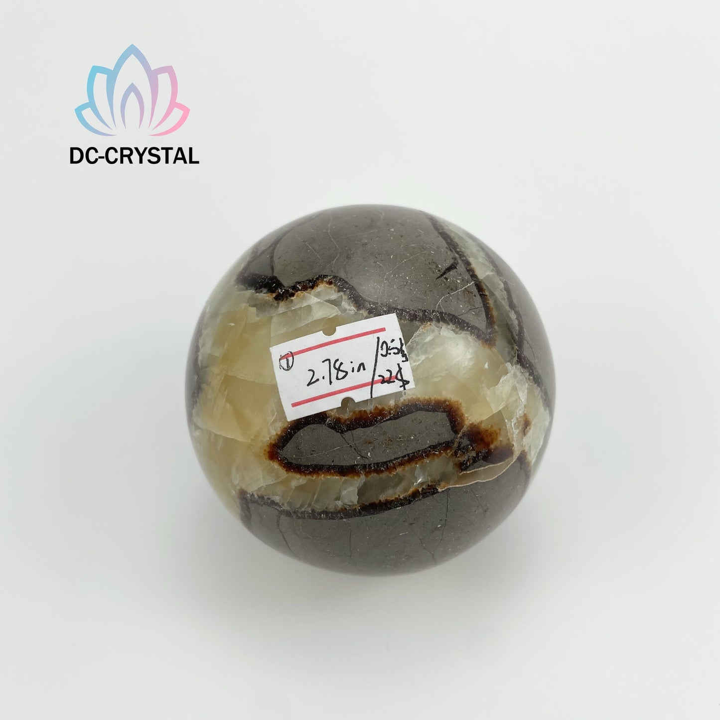 septarian calcite sphere